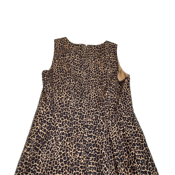 J.CREW Sleeveless Leopard Sheath Dress size 4 - Picture 12 of 14